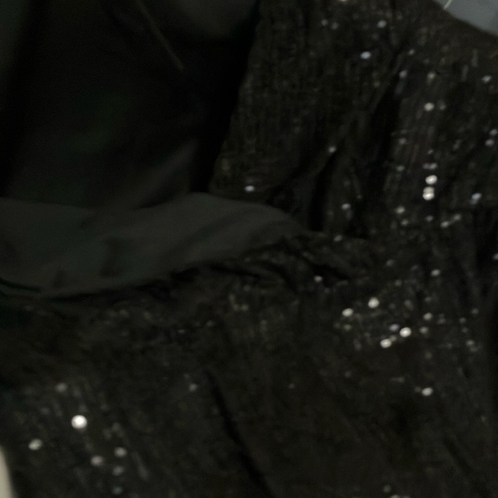 Black sequin dress